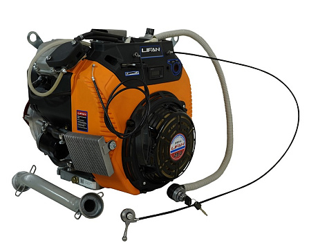 Двигатель Lifan LF2V80F-A (4500), 29 л.с. D25 20А (вариатор+провода+выхлопн система) на Буран