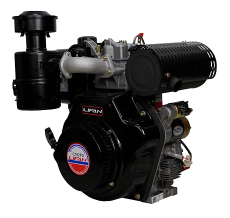 Двигатель Lifan Diesel 192FD, вал Ø25мм, катушка 6 Ампер