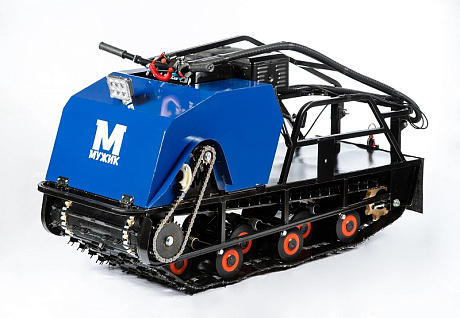 Мотобуксировщик  "Мужик" К-500/1450 (подвеска - колеса, Lifan 177F D25 3А)