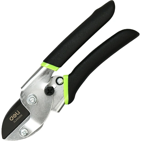 Универсальный садовый секатор DELI DL580205 200 мм, сталь 55С, уплотнённая противоскользящая ручка 98487