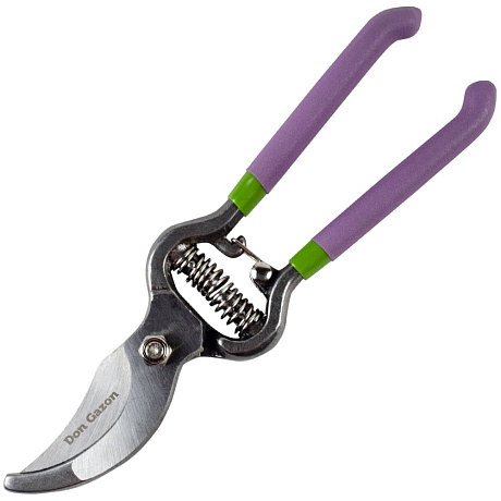 Прямой секатор DON GAZON обрезиненные рукоятки, 200 мм 249709