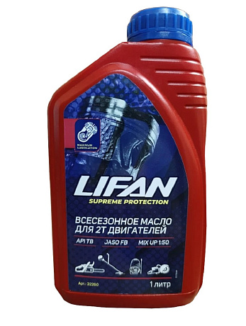 Масло LIFAN для 2-х тактных двигателей минеральное API TB 1л