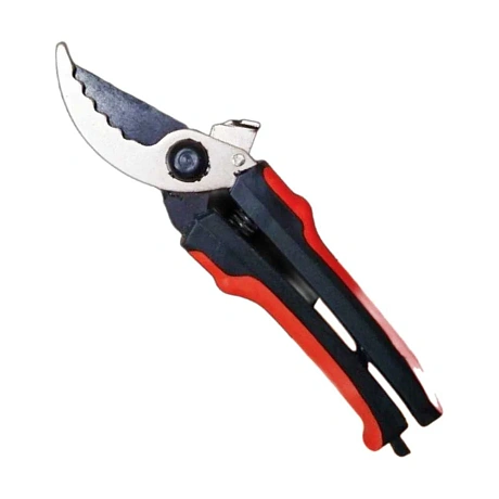 Секатор ООО Агростройлидер 220 мм, зубчатый, с оксидно-никелевым покрытием, с двухкомпонентными ручками на картонной подложке САД-24.14