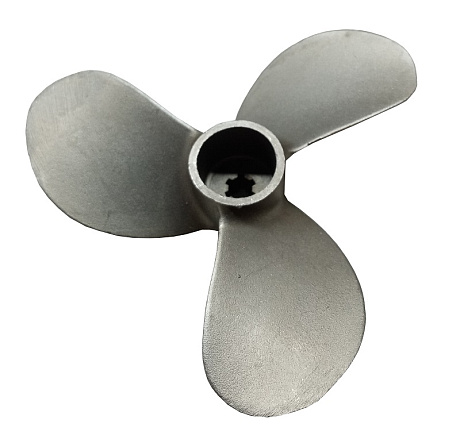 Винт нержав.сталь для лодочного мотора (левое вращение)