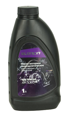 Масло моторное LONCIN 4T SAE 10W-40 API SJ/CF 1 л (полусинтетическое)